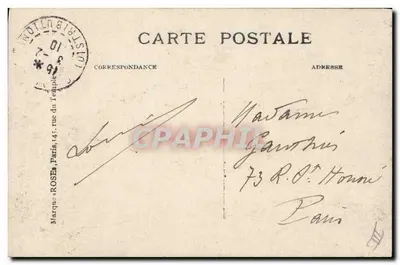 Paris — Inundação de 1910 — Rue Lagrange — Editor: 475 — Verso
