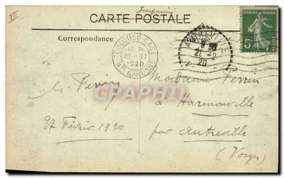 Toulouse - Rue d'Alsace e Comptoir d'Escompte — Editor: G. Léonard-Tessier — Verso