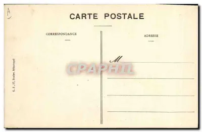 As Enchentes de Paris em 1910 — Place Maubert — Comptoir National d'Escompte e Maison Martin — Verso