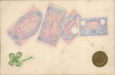 Billets de banque et pièce de monnaie — France — éditeur non identifié