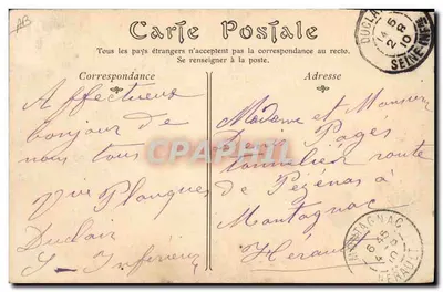 Paysannes Normandes — éditeur inconnu, n° de série non visible — Verso