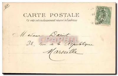 Tipos Normandos — Laitière portando sua jarra — F.A. 5270 — Verso