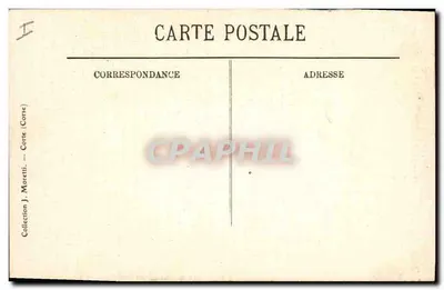 Napoleon I — Portret przez David — Ajaccio, Korsyka — Rewers