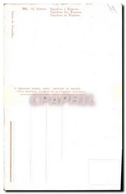 नेपोलियन वाग्राम में — H. वेर्नेट — एडिशन्स नोमिस, पेरिस — पीछे