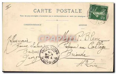 Labruguière - Campo do Causse - A Bandeira — Lacoutés, edição Labruguière — Verso