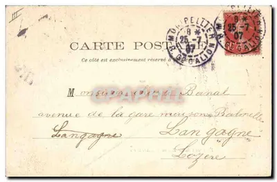 Bandeira do 33º Regimento de Artilharia — Langogne, Lozère — Capitão Garnier, Poitiers — Verso