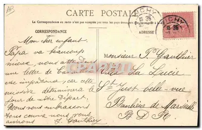 東部大軍演 — 外国将校 — (フランス) — 1904年9月 — 裏面