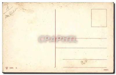 Kavalleriechasseurs — militaire illustratie — onbekende uitgever, serie-nummer 49005 — Achterkant