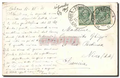 Bilhete postal antigo Bilhete postal antigo Chat Chats Chaton — Verso