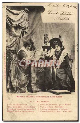 Madame Thérésa, Sonâmbula Extra-lúcida — La Cocotte — Fototipia A. Bergeret et Cie, Nancy