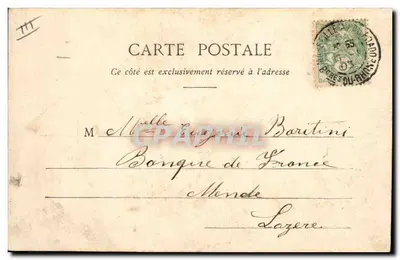 Madame Thérésa, Sonâmbula Extra-lúcida — La Cocotte — Fototipia A. Bergeret et Cie, Nancy — Verso