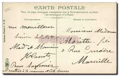 Algeria - Indovina fortunata (Guidzane) — Cornice Stile Arabo — Edizione Foto L.V.S. — Verso