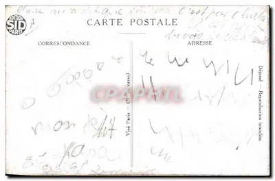 Soldado em uniforme — carta postal com bilhete de 20 francos de 1942 — Edição SID Paris — Verso