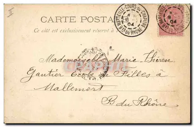 Marselha — 24 — Praça Estangins e Banco da França — Verso