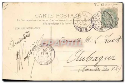 Digne - El Banco de Francia y el Lado del Mediodía — Cliché Lions — Reverso