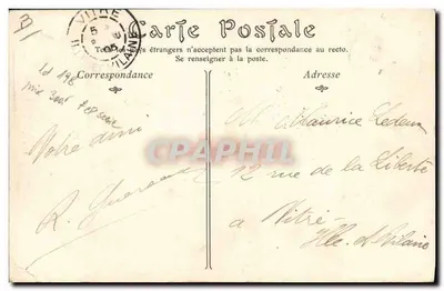 Gars de Falaise — De Hoed van de Gars de Falaise — Lib. BOURDET — Falaise — Achterkant