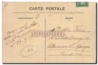 Os Gars de Falaise e suas lanternas — Coleção P. Bonel, fotógrafo-editor, Vimoutiers (Orne) — N° 711 — Verso