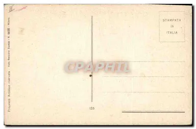 穿蓝白纱裙的年轻女子手持玫瑰花束 — 出版商Vito Revisone，米兰，编号135 — 背面