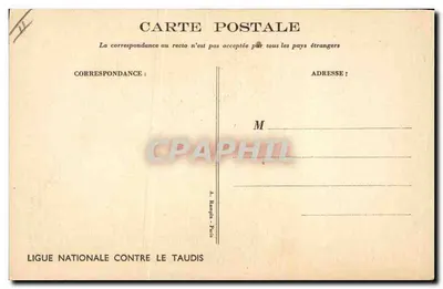 Crianças brincando em uma poça d'água — desenho de Poelber — Ligue Nacional Contra o Taudis — Verso