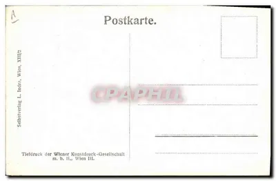Kaiser Franz I — retrato — Série Ansichtskarten I, Carta Nr. 6 — Verso