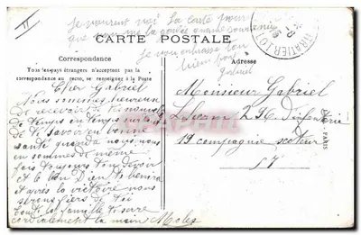 Papież Pius X błogosławia pokój — odpowiedź na prośbę Franciszka Józefa — Le Guillou, n°1814 — Rewers