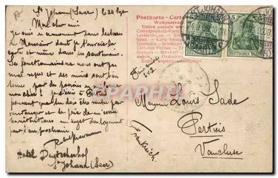 Imperador Guilherme II — em uniforme militar — editor R. R. n° 1172 — Verso