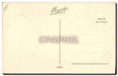 Dwie młode osoby przed wodopadem — ilustracja D. D. B. — wydano przez Majestice C.C.M. nr 2495 — Rewers