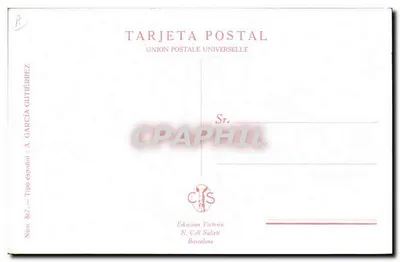 Donna con velo — illustrazione — A. García, N° 507 — Verso
