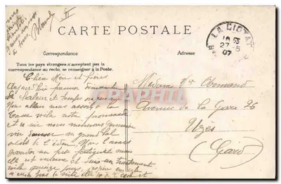 Scènes de manœuvres — La Pose de la voie ferrée — E. L. D. — Verso