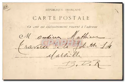 Carpiagne - Abmarsch einer Kompanie — Photo-Ateliers Baudouin - Marseille, Risoul Verlag — Rückseite