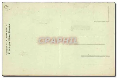 In der Savoie — Marmolles-Verkäufer — F. de Migtau, Chambery — Rückseite