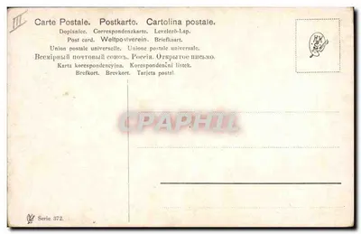 Raposa com galinha — Cena de caça — Union Postale Universelle, série 372 — Verso