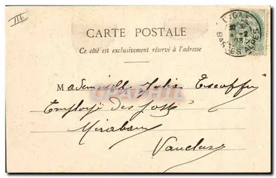 Horóscopo: Jovem briguento, mau — Os 4 Valets - Valete de Espadas — Fototipia A. Bergénet e Cia - Nancy — Verso