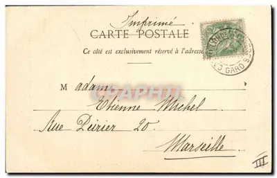 Horóscopo - Os 4 Valetes - Valete de Copas — Philatotypie A. Bergéret et Cie, Nancy — Verso