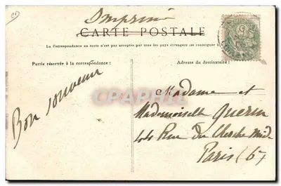 Paludière carregando sua « gêde » cheia de sal no « Tremait » — Marais Salants do Bourg-de-Batz a Saillé — Coleção Delaveau, St-Nazaire — Verso