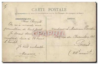 Auxerre - La Nouvelle Caisse d'Épargne — éditeur Nordmann & Fils, Auxerre — Verso
