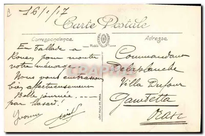 Le de la Normandie — widok Rouenu z rzeźbą konną i wydawcą Nouvelles Galeries, Roue — Rewers