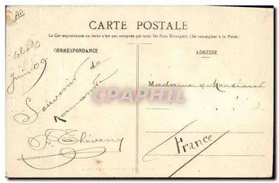 O Gigot d'Aunay — poema humorístico — Charmille Jeanne, editor-fotógrafo Falaise, n°125 — Verso
