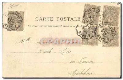 Les Dentellières. Typy wybrzeża — J. Brechet, wyd. Cuan. Dépose. N°97 — Rewers