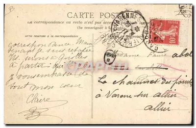 La Dentellière coiffée du bonnet rond — Scènes de la Vie Normande — A.D. n°62 — Verso