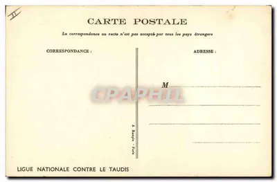 Crianças em uma quarto de andar superior — ilustração de Roubelet — Ligue Nationale Contre le Taudis — Verso
