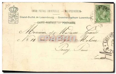 Las princesas de Luxemburgo — Princesa Sophie, Princesa Elisabeth, Princesa Antonia, Princesa Hilda, Princesa Charlotte, Princesa Maria Adelheid — Charles Burnhoet, n. 231 — Reverso