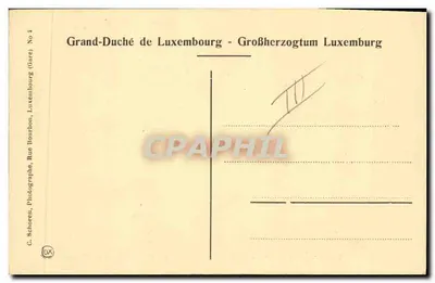 Cztery luksemburskie księżniczki — S.A.R. Wielka Księżna dziedziczna Marie-Adélaïde — C. Schoren, Nr 5 — Rewers