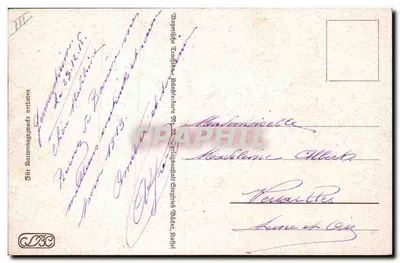 Crianças em traje militar e folclórico — editor IB, n° de série IB — datada 1915 — Verso