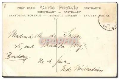 Artilleria Pesada de Campanha — 155 C.T.R. — Edição L. Joniaux — Le Mans — Verso
