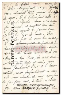 Tarjeta postal antigua Edmond Rostand Chantecler la noche de la faisane — Reverso