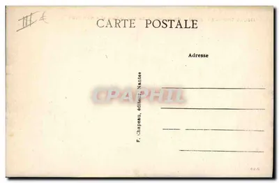 Le Croisic (Loire-Inf.) — Marais Salants, in de verte: de Station en het Mont-Esprit — F. Chapeau, uitgever Nantes — Achterkant