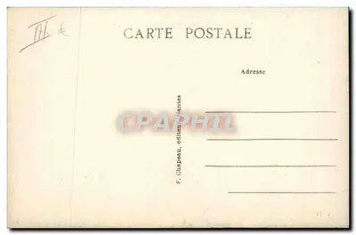Le Croisic (Loire-Inf.) — Marais salants, vers le Mont-Esprit — F. Chapeau, editor Nantes — Verso
