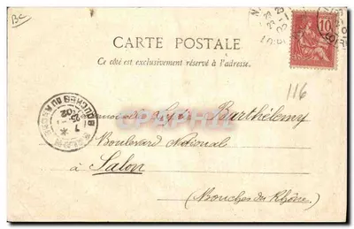 Le Croisic - Wysypanie soli — A. Thurel, wyd., Nantes — Rewers
