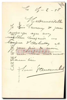 Aubusson — A Caixa de Poupança — Bilhete postal antigo n°873 — Verso